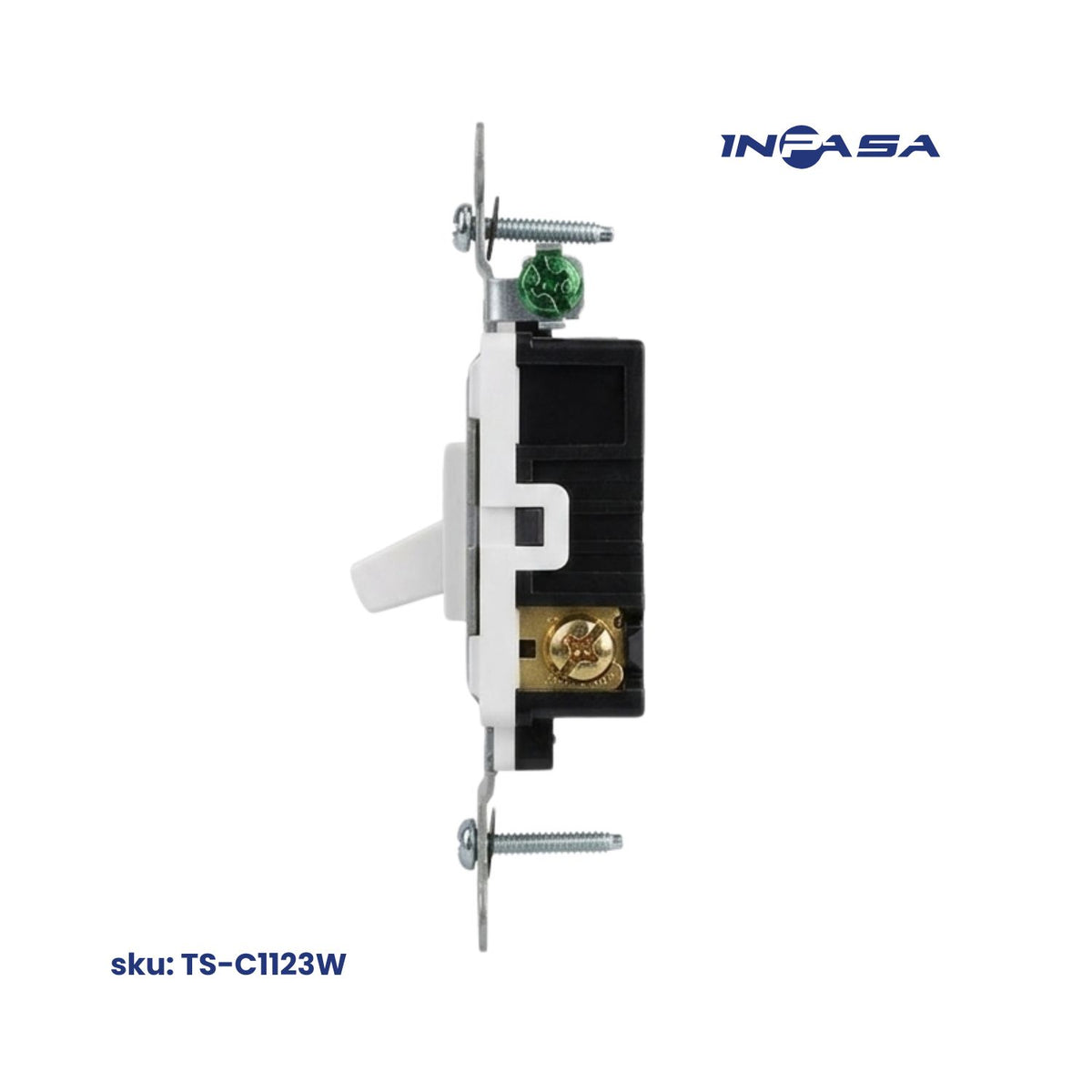 Interruptor Sencillo de 3 Vias, 15A Blanco Inpasa