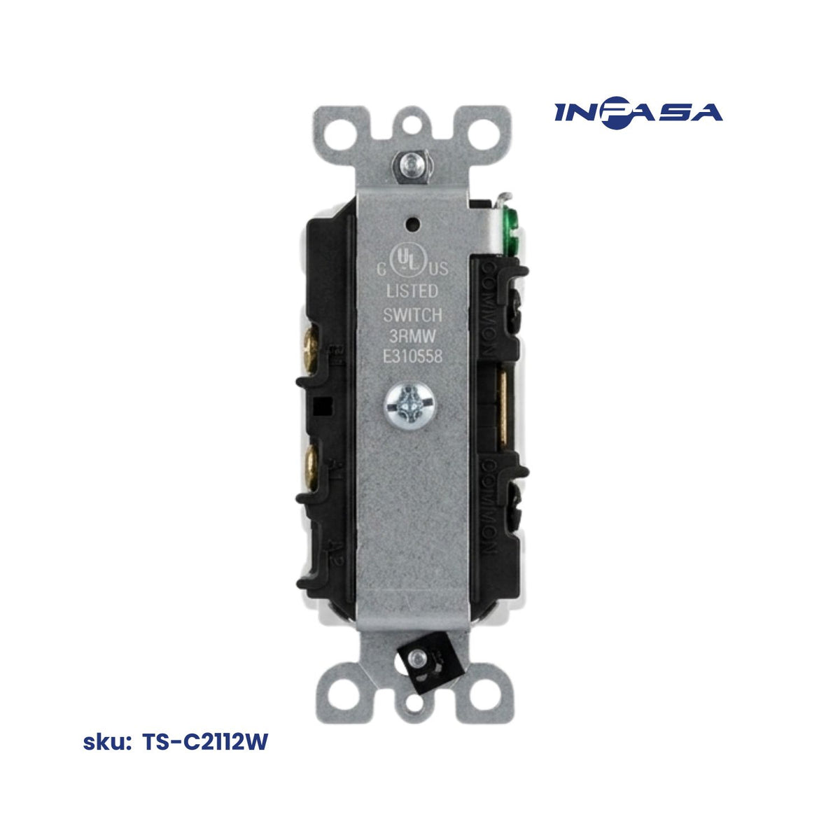 Interruptores Doble Decora 15A y 120-277V AC Inpasa