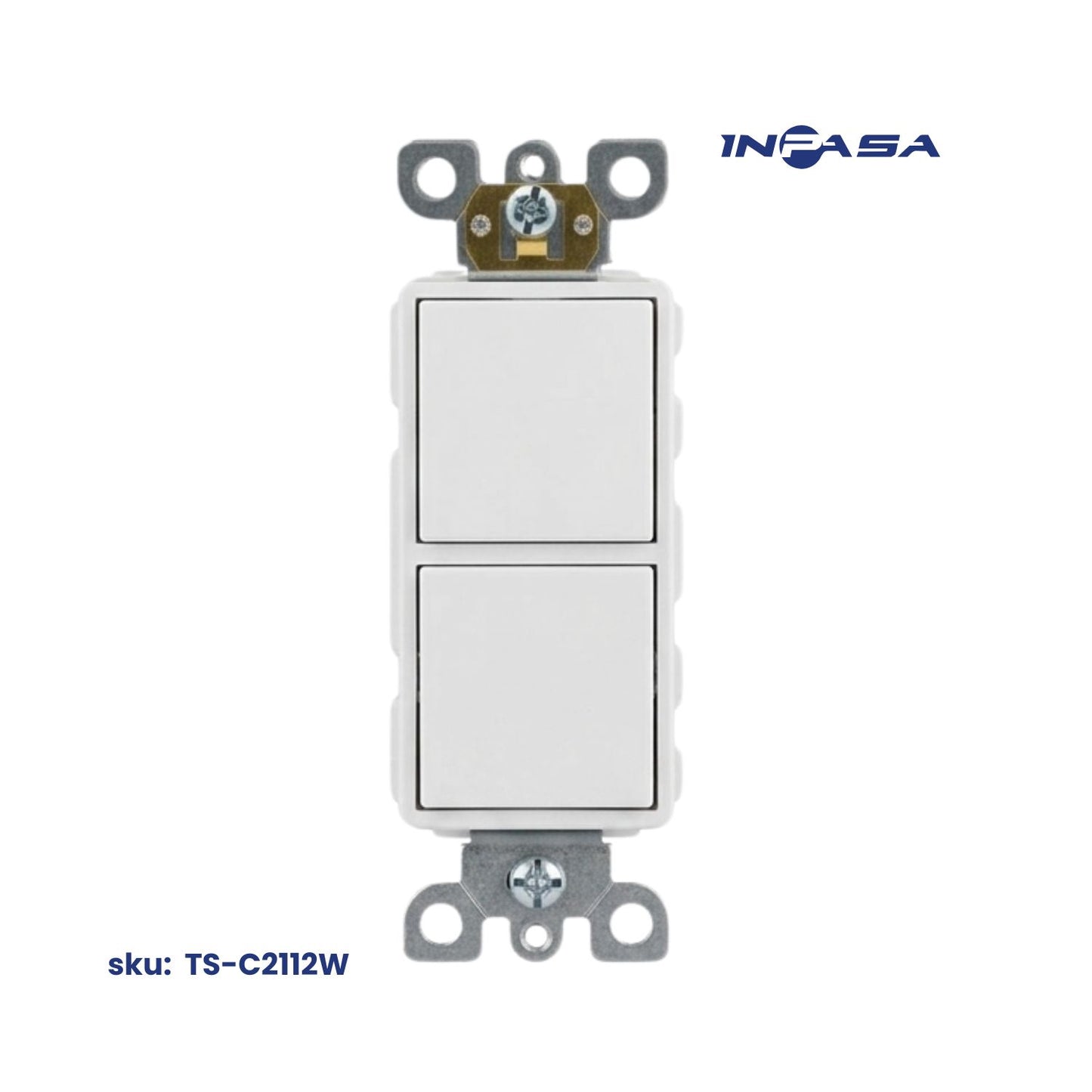 Interruptores Doble Decora 15A y 120-277V AC Inpasa