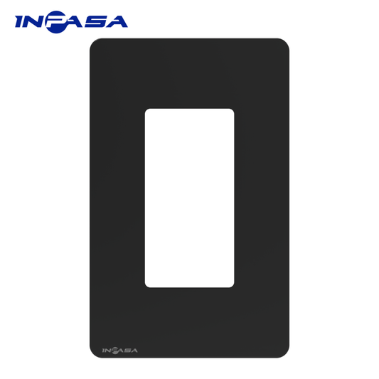 Tapa Plástica Decora sin tornillos Color Negro Mate Inpasa