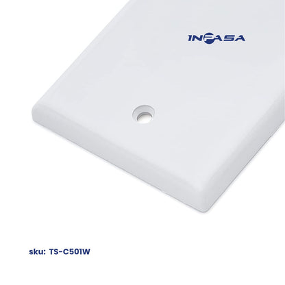 Tapa Ciega Plástica Color Blanco Inpasa