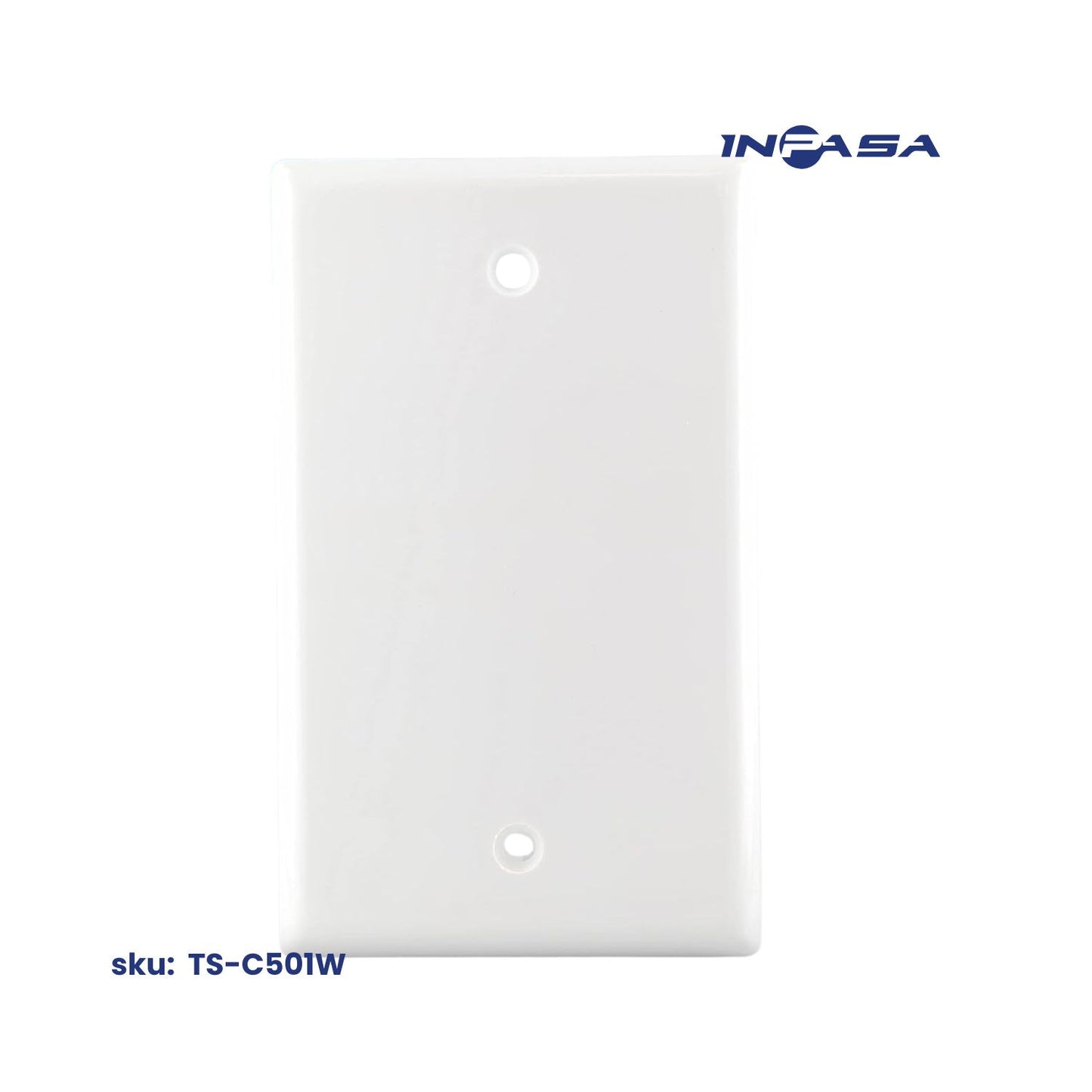 Tapa Ciega Plástica Color Blanco Inpasa