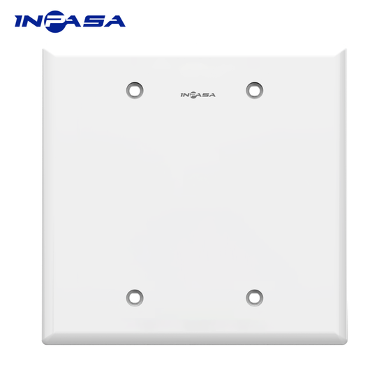 Tapa Ciega Plástica 2 Gang Color Blanco Inpasa