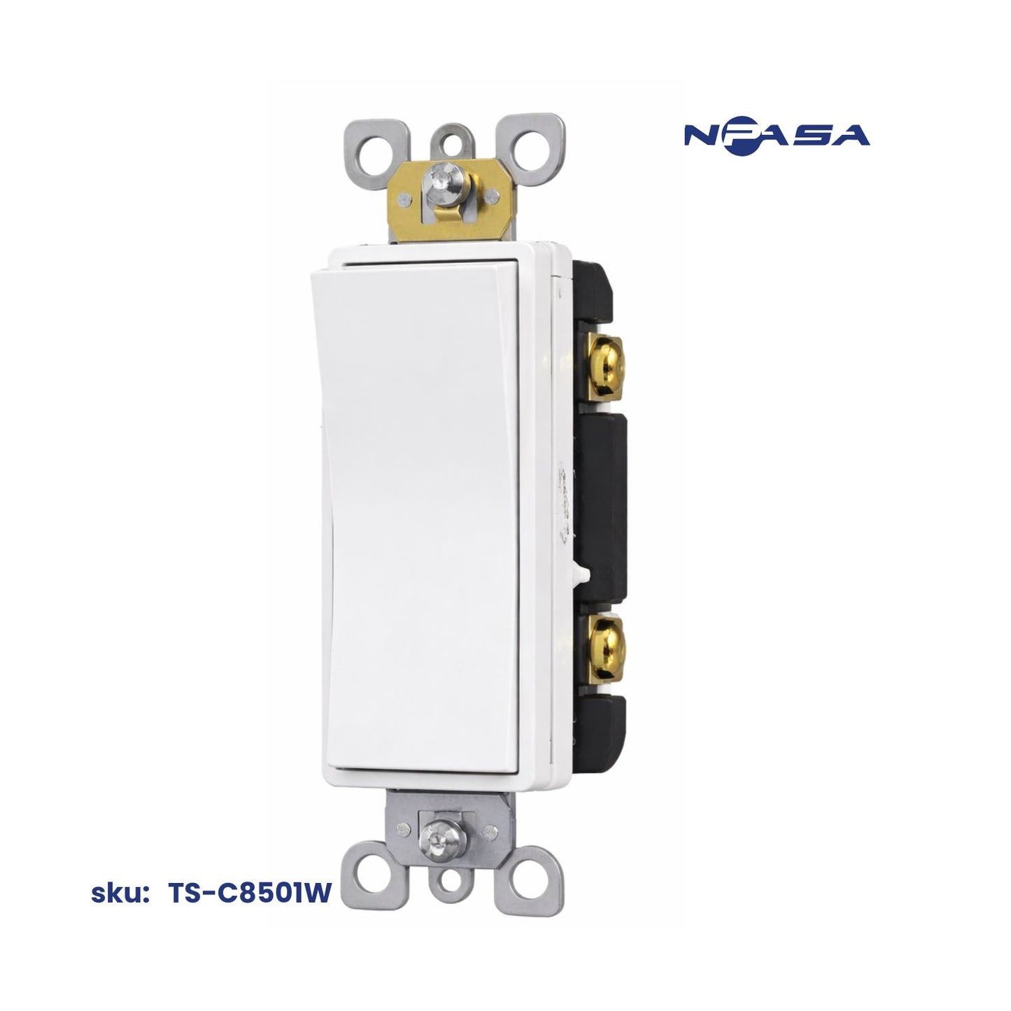 Interruptor Decora Sencillo, 15A Blanco Inpasa