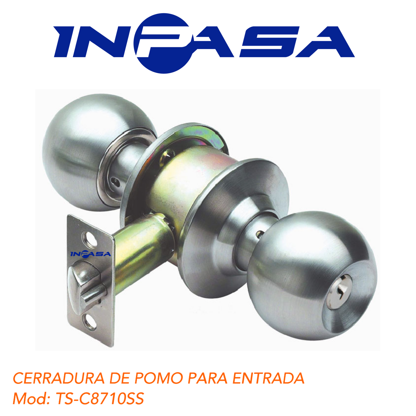 CERRADURA DE POMO PARA ENTRADA