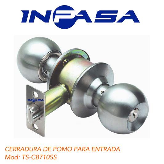 CERRADURA DE POMO PARA ENTRADA