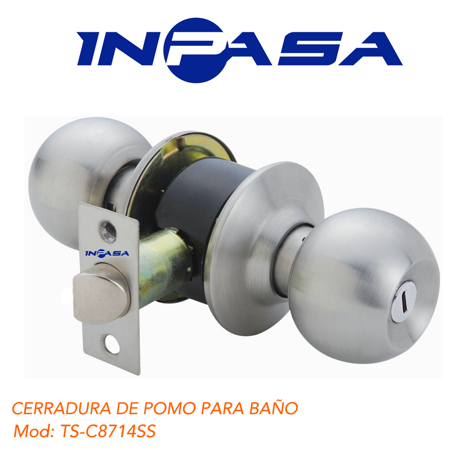 CERRADURA DE POMO PARA BAÑO