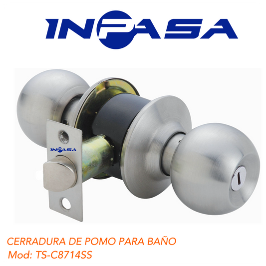 CERRADURA DE POMO PARA BAÑO