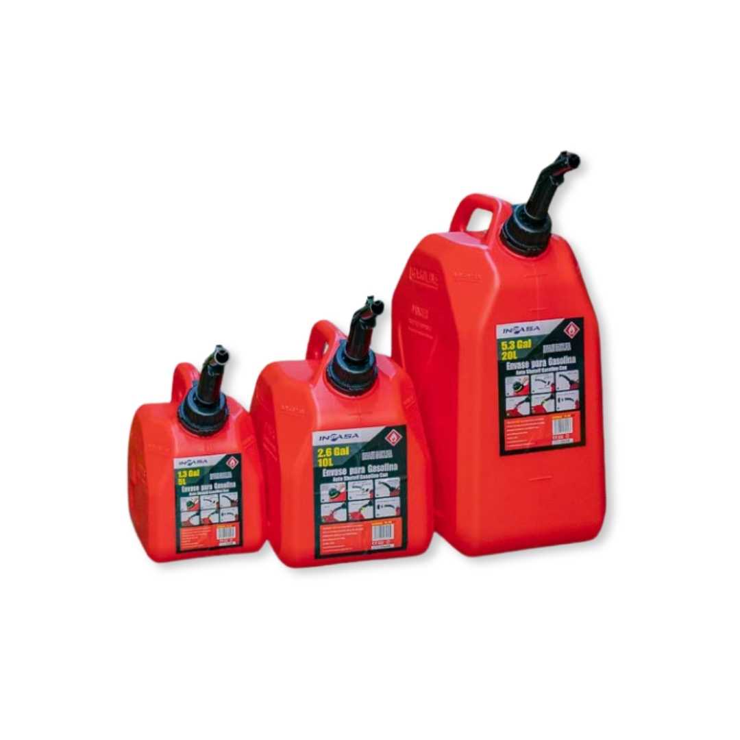 Envase Gasolina para Capacidad de 10L Inpasa