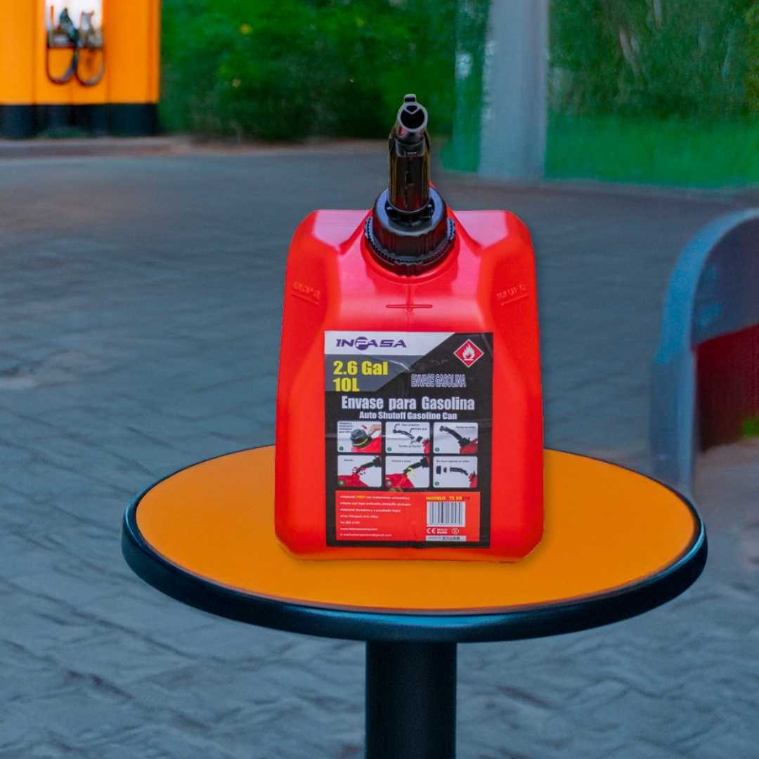 Envase Gasolina para Capacidad de 10L Inpasa