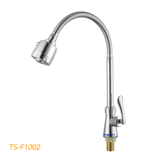 LLAVE DE FREGADOR SENCILLO CUELLO MOVIBLE