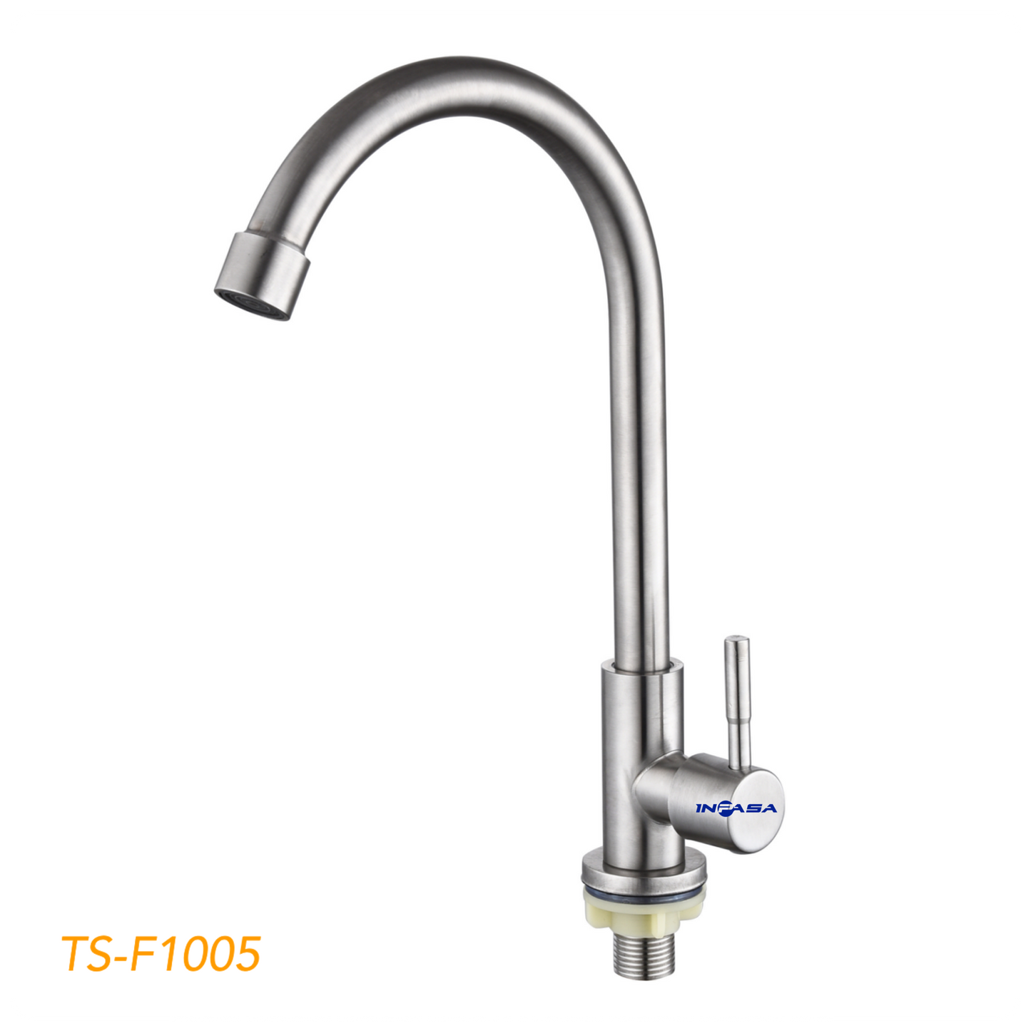 LLAVE DE FREGADOR SENCILLO ACERO INOXIDABLE