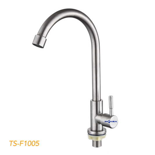 LLAVE DE FREGADOR SENCILLO ACERO INOXIDABLE