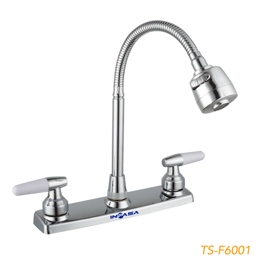 LLAVE DE FREGADOR DOBLE BRONCE