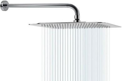 REGADERA CUADRADA TIPO LLUVIA 10"