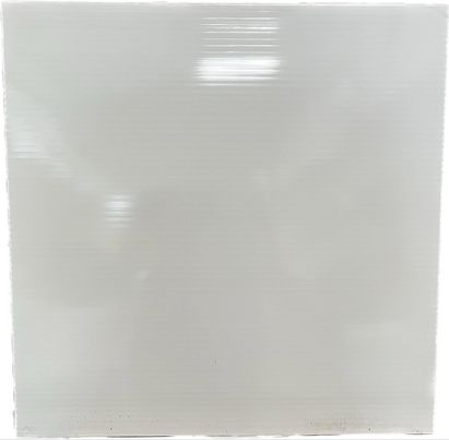 Lámina de cielo raso en PVC de 2'x2' en color blanco liso brillante