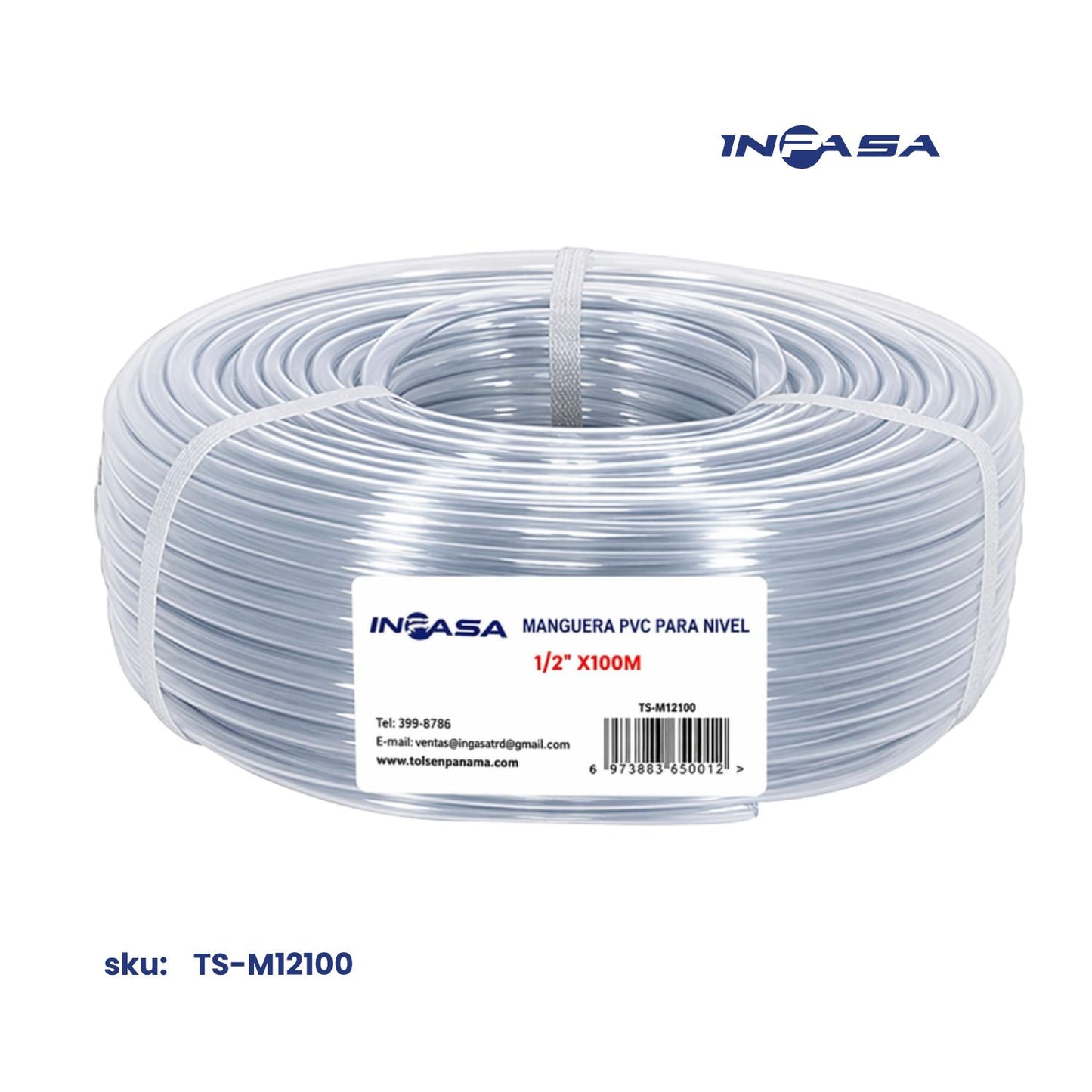 Manguera pvc para Nivel 1/2"X100M Inpasa