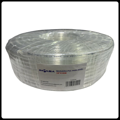 MANGUERA PVC PARA NIVEL 3/8"X100M