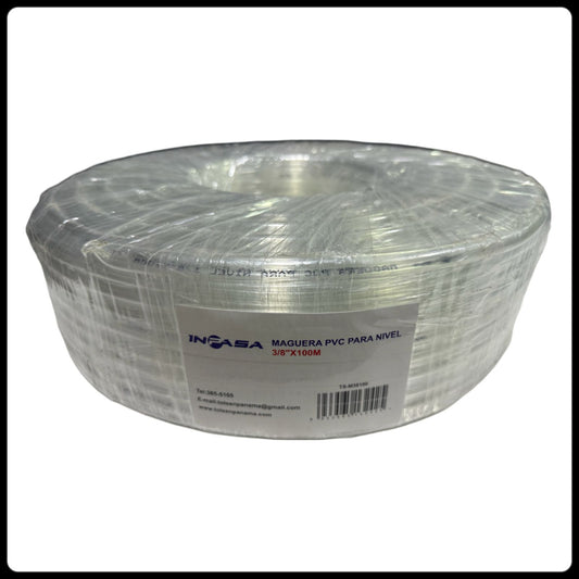 MANGUERA PVC PARA NIVEL 3/8"X100M