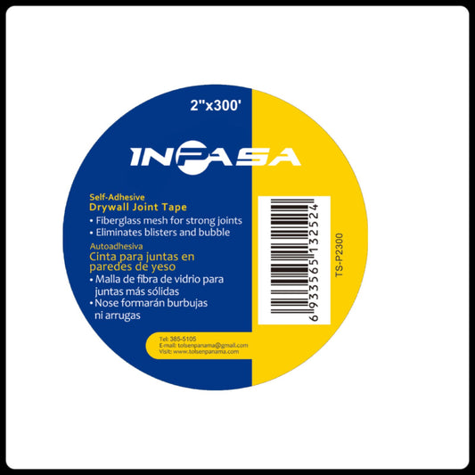 CINTA DE FIBRA VIDRIO 2"X300' PARA JUNTA DE GYPSUM (C24)