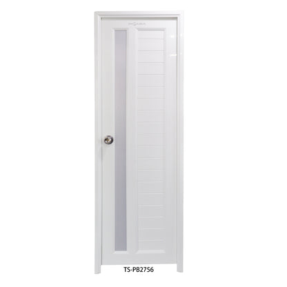 PUERTA DE BAÑO PVC 2'X7' BLANCA IZQ.