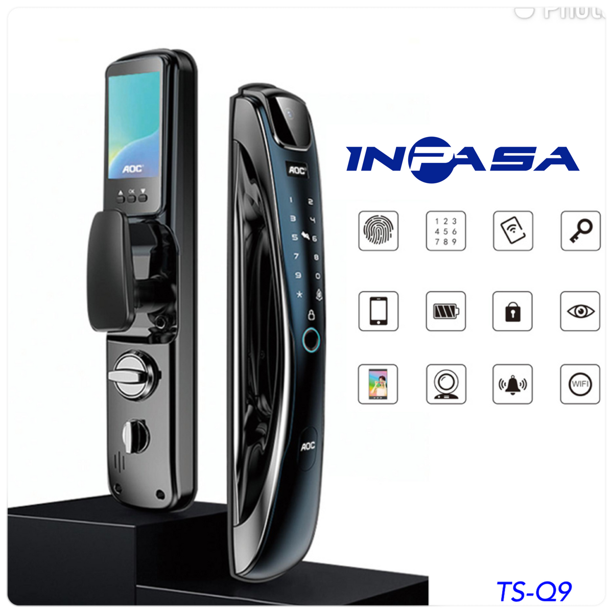 Cerradura Inteligente Inpasa Q9 smart lock - huella digital y con pantalla