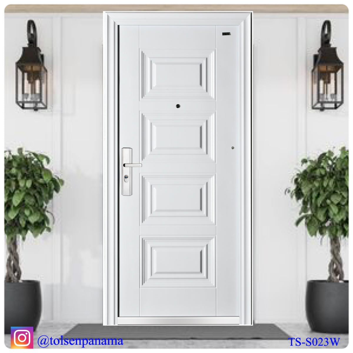 Puerta de Seguridad Multipunto Blanca IZQ.