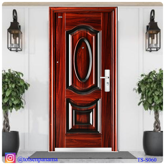 PUERTAS DE SEGURIDAD MULTIPUNTO CAOBA DER