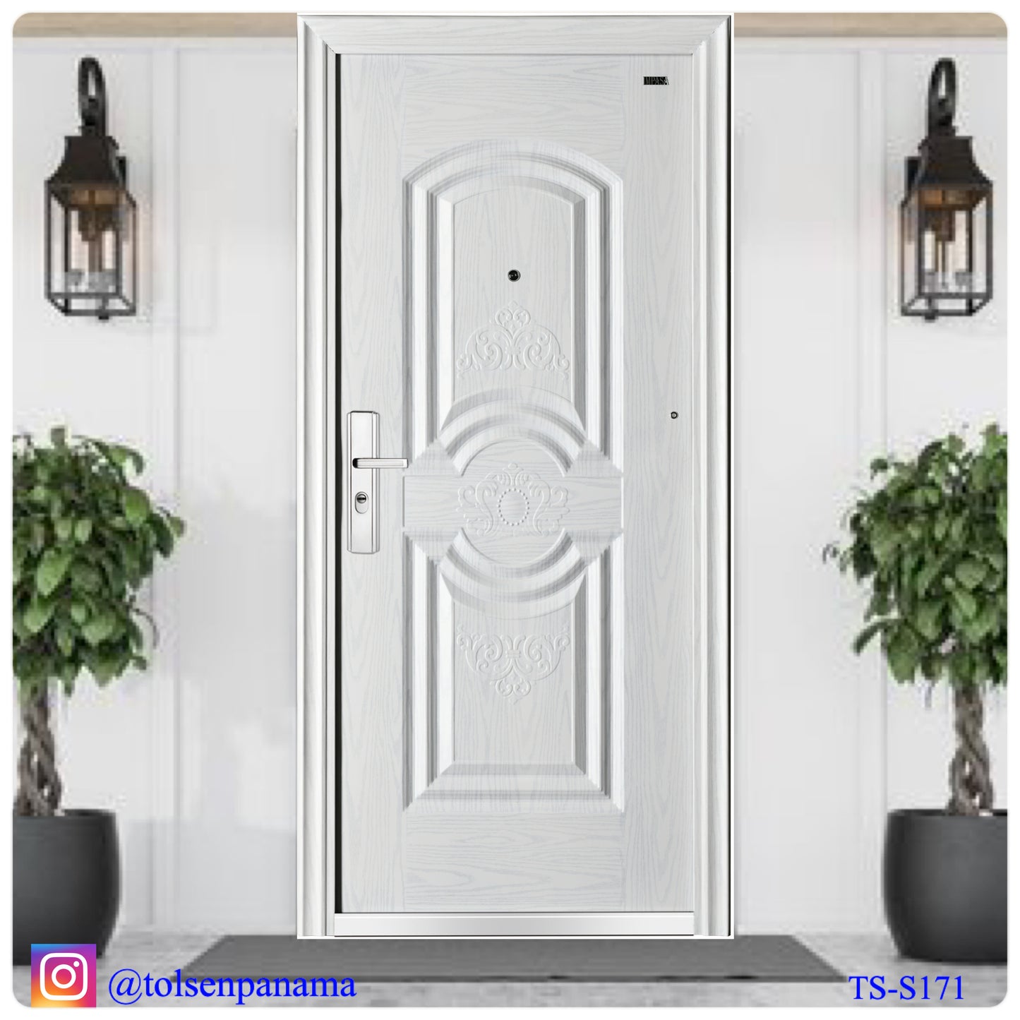 Puerta de Seguridad Multipunto Blanca IZQ.