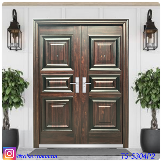 PUERTA MULTIPUNTO CAOBA 2 PAÑO IZQ.