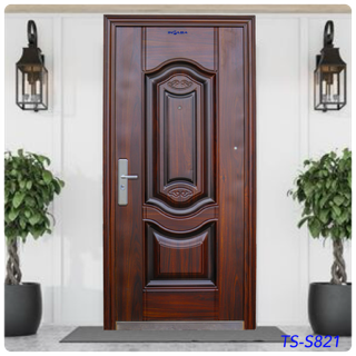 Puerta Multipunto de Seguridad Chocolate DER.