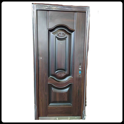 Puerta Multipunto de Seguridad Chocolate DER.