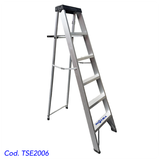 Escalera Aluminio Tipo Tijera 6 Pies INPASA Max Cap. 150kg