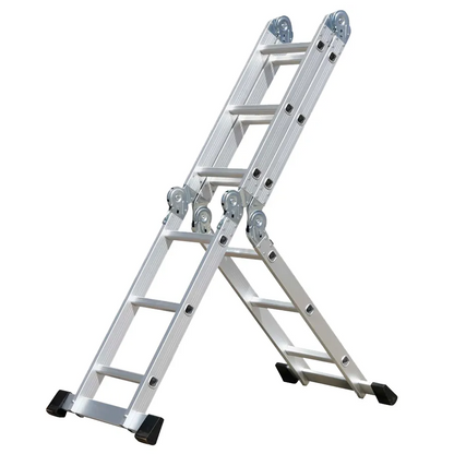 ESCALERA MULTIPOSICION DE ALUMINIO 12'