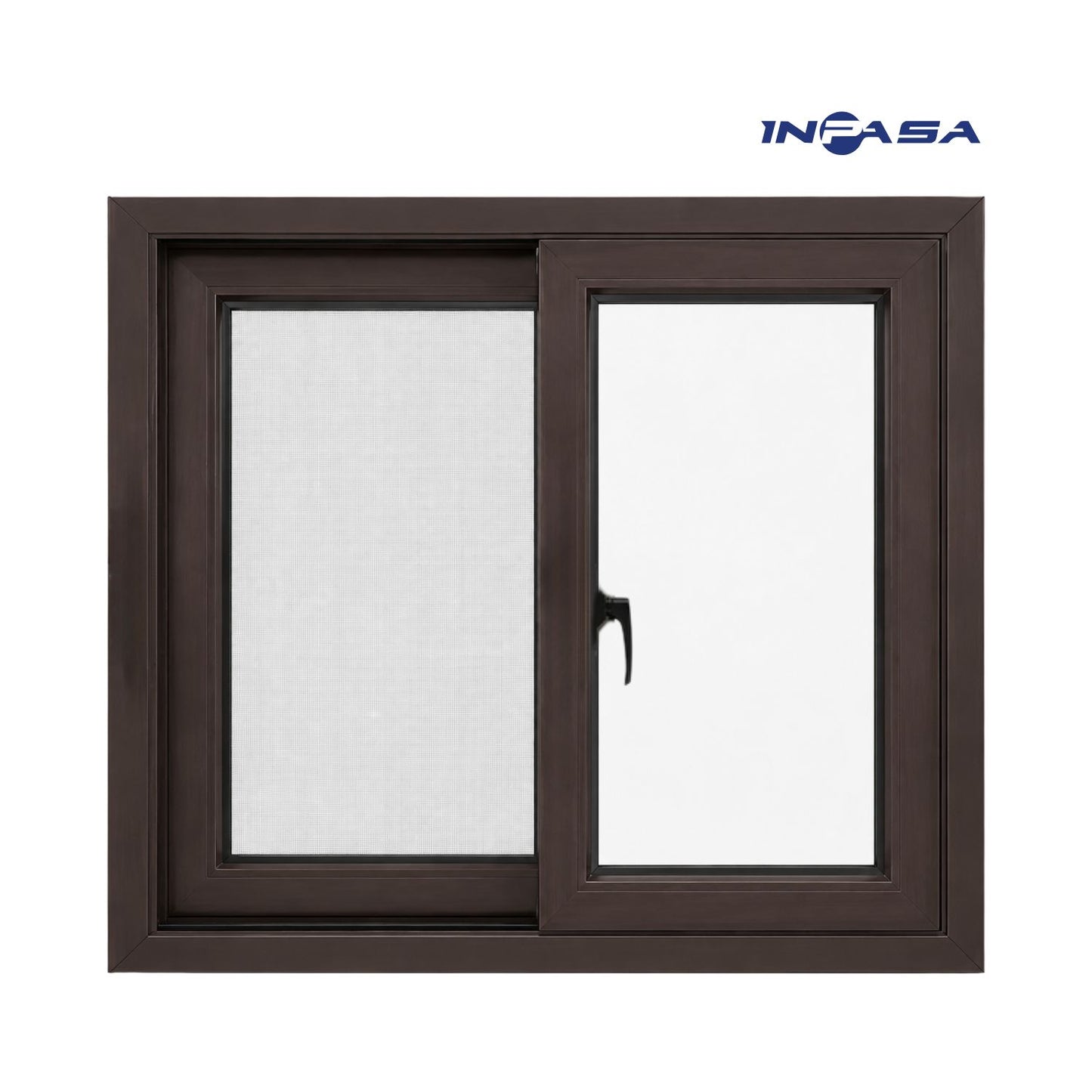 Ventana Upvc Perfil Chocolate Inpasa 120X150cm