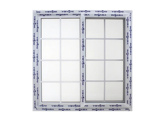 Ventana Francesa PVC 120cm x 120cm INPASA