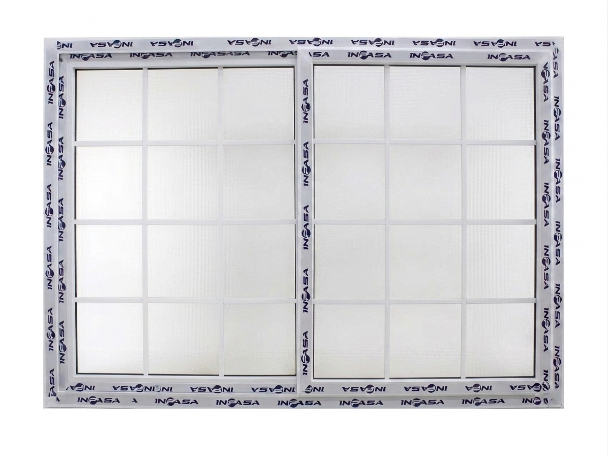 Ventana Francesa PVC 120cm x 180cm INPASA
