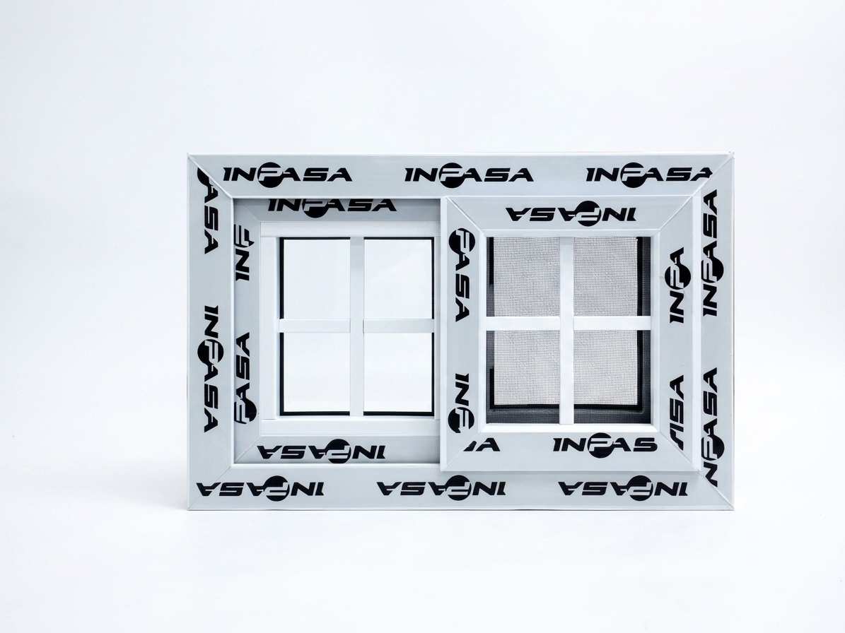 Ventana Francesa PVC 40cm x 60cm Inpasa