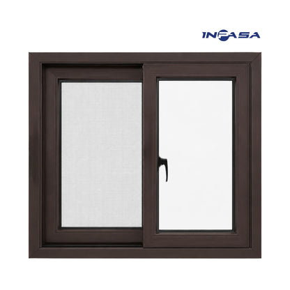 Ventana Upvc Perfil Chocolate Inpasa 120X150cm