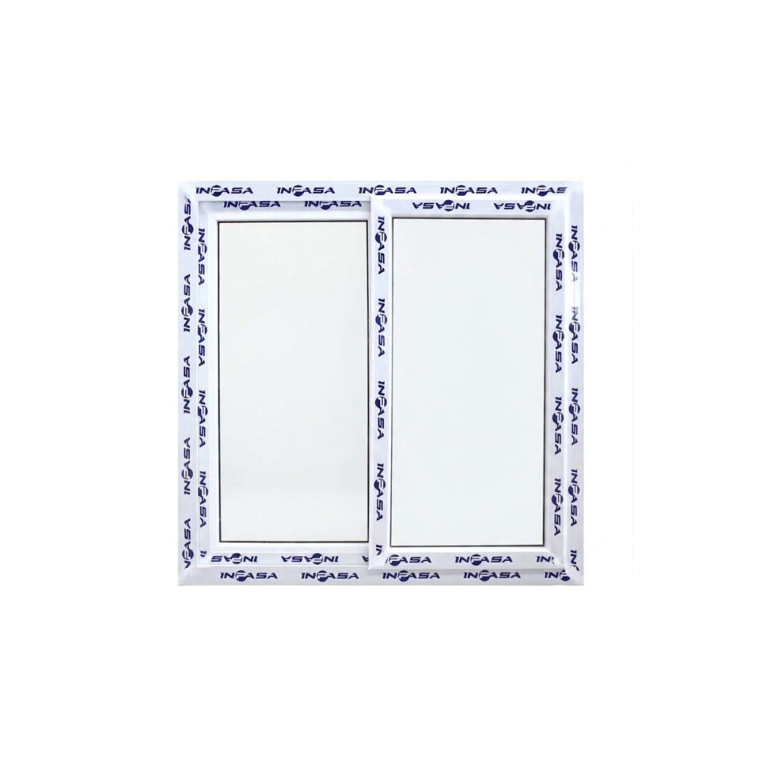 Ventana de Upvc Blanca Vidrio Lisa 60x60cm Inpasa
