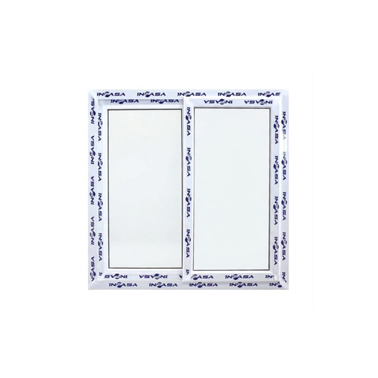 Ventana de Upvc Blanca Vidrio Lisa 60x60cm Inpasa