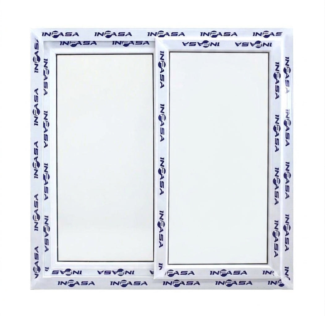 Ventana de Upvc Blanca Vidrio Lisa 120x120cm