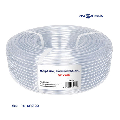 MANGUERA PVC PARA NIVEL 3/8"X100M