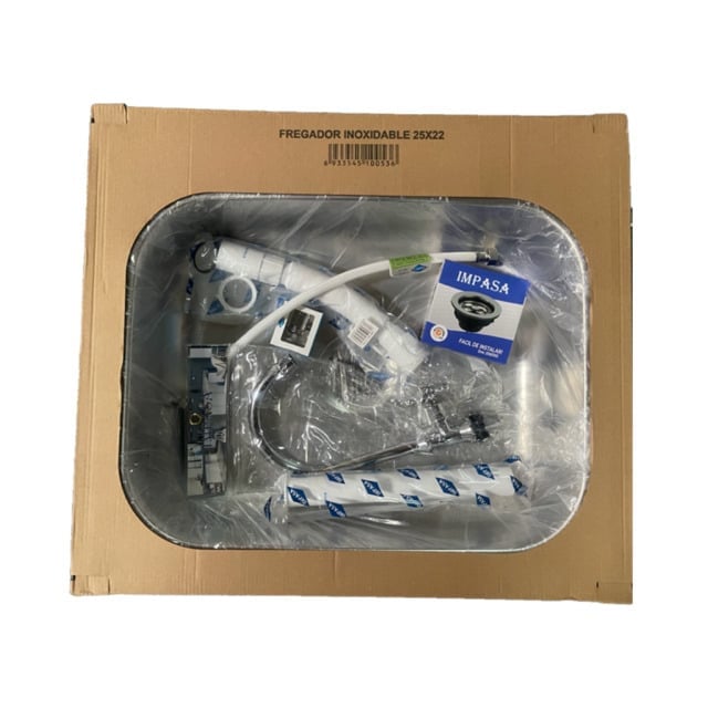 Fregador Acero Inoxidable en Combo 19"x19"