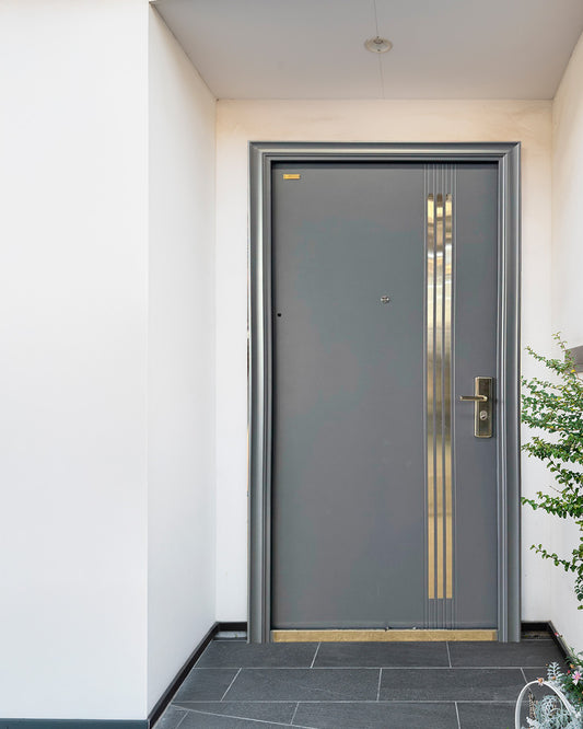 PUERTA DE SEGURIDAD GOLD GREY DER.