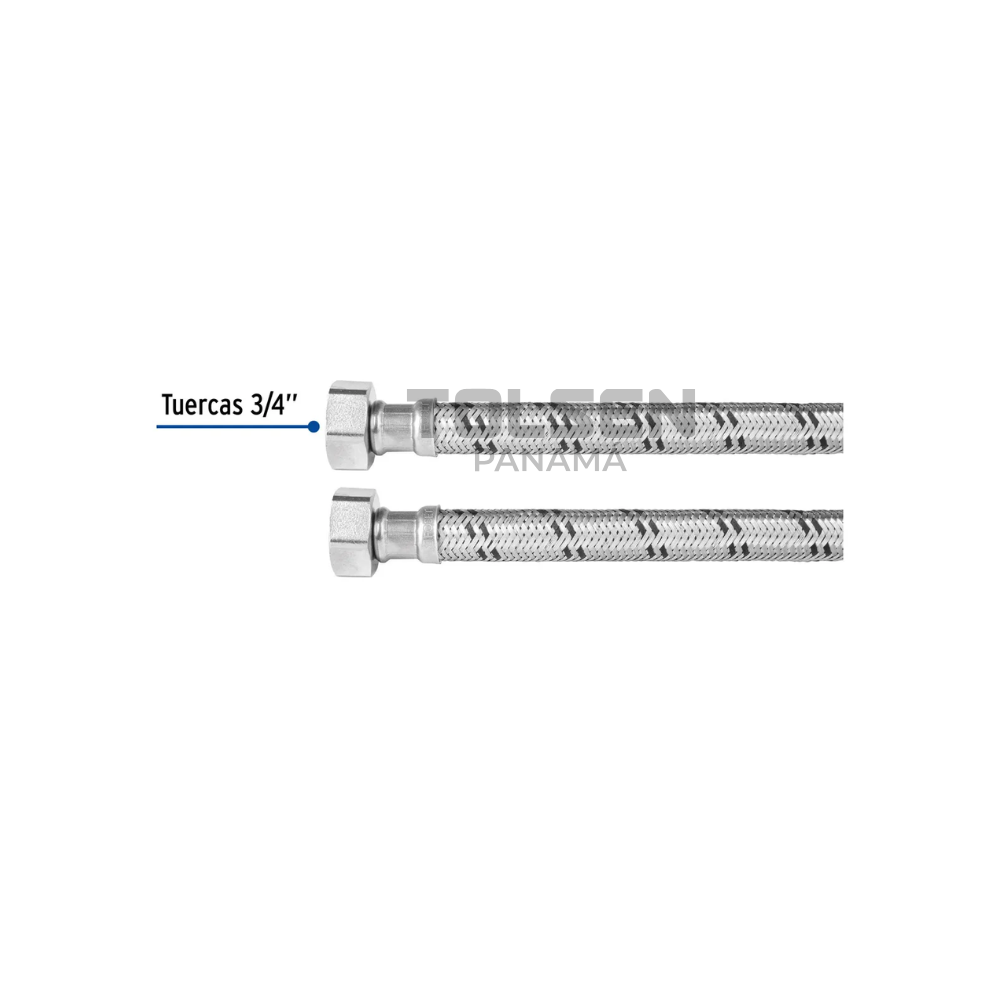 Tubo de Abasto Acero  1/2"X1/2" Inpasa