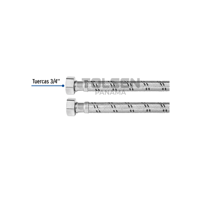 Tubo de Abasto Acero  1/2"X1/2" Inpasa